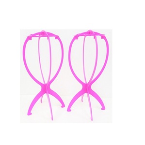 (送料無料) ウイッグスタンド 【2個セット ピンク】 簡単組み立て かつら 部分かつら 全頭かつら コスプレ ウィッグ 保管