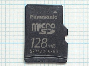 ★Panasonic microSDメモリーカード １２８ＭＢ 中古★送料６３円～