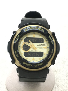 CASIO◆クォーツ腕時計・G-SHOCK/デジアナ/BLK/ブラック