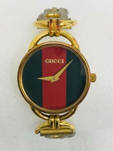 GUCCI グッチ 腕時計 オールドグッチ　サイドビットシェリー腕時計　シェリーライン　6000L ラウンド　時計