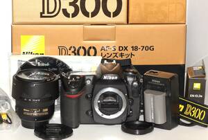 ★美品★ NIKON ニコン D300 ボディ AF-S NIKKOR 18-70mm F3.5-4.5G レンズキット 元箱付属多数 #N365