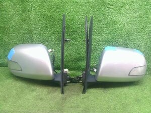 トヨタ ヴォクシー AZR60G AZR65G 左右 サイドミラー ドアミラー ミラー 5P+3P 電動格納 ウィンカー付 セット品 現状販売 中古