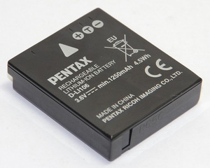 PENTAX　ペンタックス D-LI106 バッテリー　電池 海外純正品　充電式リチウムイオンバッテリー　（3558-00