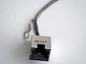 レノボ ThinkPad X60 / X60S / X61 / X61S 用 RJ11 ケーブル・アセンブリー、（モデム・モジュラージャック） FRU P/N: 91P6979