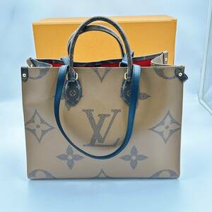 超極美品 LOUIS VUITTON ルイ ヴィトン オンザゴー MM 2way トート ショルダー ハンドバッグ ジャイアントモノグラム M45321 ICチップ反応