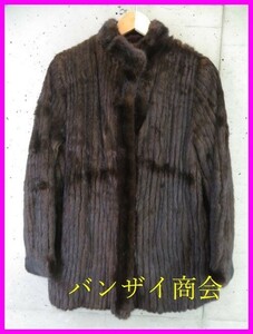 9020b14◆最高級◆本毛皮◆MINK ミンクファー コート ジャケット 11号/レディース/女性/婦人/良品です