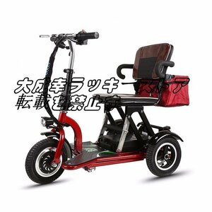 新発売 折りたたみ電動シニア カート， 電動車いす， 48V300W， 30KM/H， 3速トランスミッション，アームレストは F1586