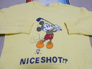 １９６０年代 ミッキーマウスMICKEY MOUSEビンテージ ラグラン ゴルフ スウェットMADE IN JAPAN VINTAGE GOLF JACK NICKLAUS ARNOLD PALMER