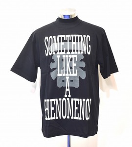 PHENOMENON（フェノメノン）SOMETHING LIKE A PHENOMENON TEE ロゴ Tシャツ LOGO S/S T-Shirt 復刻 MCM BLACK L エムシーエム コラボ