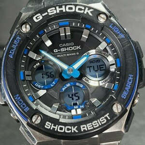 CASIO G-SHOCK カシオ ジーショック G-STEEL Gスチール GST-W100D-1A2JF 腕時計 ソーラー電波 マルチバンド6 アナログ デジタル ブラック
