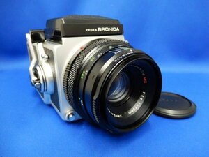 A02440★ZENZA BRONICA ゼンザブロニカ ETR カメラ ZENZAZON MC 1:2.8 f=75mm レンズ / 120 現状品 美品 趣味 説明書