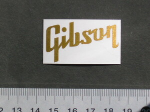 【Ｇｉｂｓｏｎ・ノーマル】シール　ゴールド　横長40mm　ステッカー