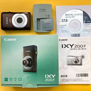 ★ Canon IXY 200F ブラウン茶色 PC1469 ★ 平成22年製CCDコンデジ ★