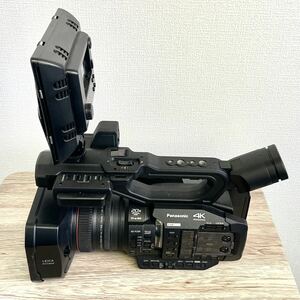 【訳あり】パナソニック (Panasonic) 4Kビデオカメラ 業務用カメラ AG-UX180 4Kメモリーカード・カメラレコーダー【照明がおまけ付き】
