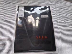 M 073 新品 SEEK 半袖 Tシャツ 深めのVネック ブラック GUNZE シークブラック