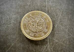 2銭銅貨 明治14年 送料無料 （13732）　　　　硬貨 古銭 アンティーク　日本 貨幣 近代 コレクション 
