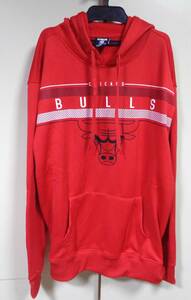 US/2XL赤 ■NBAシカゴ・ブルズChicago Bullsフードパーカー（上着）■バスケットボール◆アメリカンスタイル