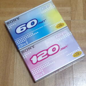 新品未開封！SONY ソニー 高音質オーディオカセットテープ ハイポジ 60分/120分 2本セット CDixⅡ/スリムケース/昭和/レトロ/送料180円