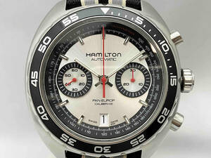 【美品】 HAMILTON PAN-EUROP パンユーロ H357560 CALIBER H31自動巻き 日差約+3秒程度 クロノグラフ 時計 ベルト非純正