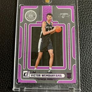 【激レア】Victor Wembanyama RC 2023-24 Panini Donruss Hardwood Masters Purple Press Proof SPビクター・ウェンバンヤマ ルーキー NBA