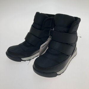 □□ SOREL ソレル スノーブーツ チルドレン ウィットニー II ストラップ 18cm NC3919-010 ブラック 目立った傷や汚れなし