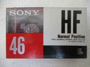 ⇔ 69 カセットテープ SONY ソニー NORMAL POSITION TYPEⅠ ノーマルポジション HF 46 検：オーディオ機器 記録媒体 未使用 保管品