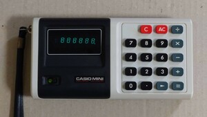 昭和レトロ 計算機 CASIO 電卓 CM-604 カシオミニ ケース付き 美品