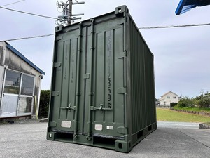 【米軍放出品】スチールコンテナ 両面(2面)開き ミニコンテナ 収納庫 物置 シェルター 世田谷ベース 秘密基地 バイク車庫(直)KD20AM-W