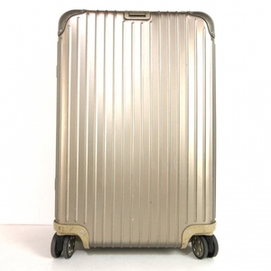 リモワ RIMOWA キャリーバッグ 924.63.00.5 トパーズ アルミニウム シャンパンゴールド TSAロックナンバー【129】/68リットル/電子タグ付き