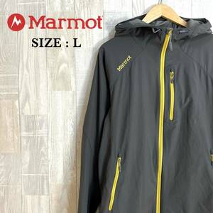 M3764 Marmot マーモット　コズミックジャケット　マウンテンパーカー　Lサイズ　チャコール　メンズ　アウター　上着　羽織　ジップアップ