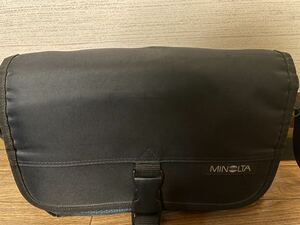 MINOLTAミノルタ ブラック 黒 カメラソフトケース　ショルダーバッグ