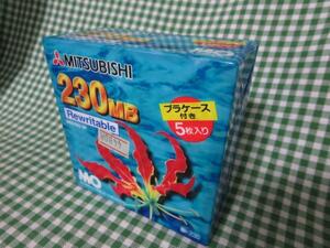 三菱化学 3.5インチ MOディスク 230MB アンフォーマット 5枚パック MR230U5P