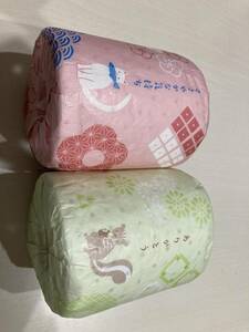 イトマン株　可愛いトイレットペーパー　猫　リス　ピンク　グリーン　日本製　ささやかな気持ち　ありがとうの気持ち　