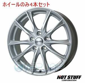 4本セット HOT STUFF Exceeder E06 メタルシルバー (MS) 16インチ 6.5J 114.3/5 53 ノア AZR60G