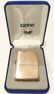 (SM1807) 【美品】 ジッポー ZIPPO スターリングシルバー STERLING SILVER 純銀 2004年製 USA デッドストック 火花のみ確認済み 付属品付き