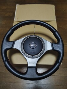 希少未使用★日産純正オプションMOMOステアリング★モモ★適合多数★検/Z33フェアレディZ/C25セレナ/E51エルグランド/ステージア/マーチ他