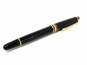 1円 ■極美品■ MONT BLANC モンブラン マイスターシュテュック ペン先 14K 14金 万年筆 筆記用具 万年筆 ブラック系×ゴールド系 FA5387