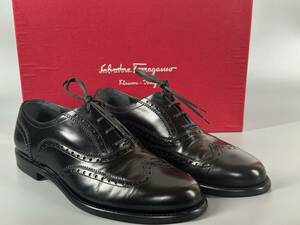 Salvatore Ferragamo　サルヴァトーレフェラガモ　RICHARDSON　7 1/2 EE　25.5~26ｃｍ相当　革靴　ブラック