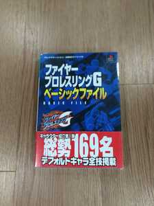 【B2404】送料無料 書籍 ファイヤープロレスリングG ベーシックファイル ( PS1 プレイステーション 攻略本 空と鈴 )