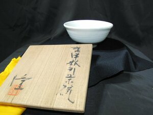 今月のお買い得品　YE-118　中里隆　唐津粉引茶碗 茶道具 抹茶碗 茶器　共箱