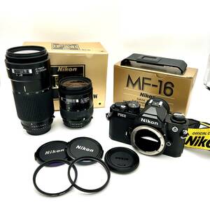 HY1529■【シャッターOK】Nikon ニコン New FM2 レンズ 2本 セット CAMERA カメラ フィルムカメラ 28-85mm / 70-210mm