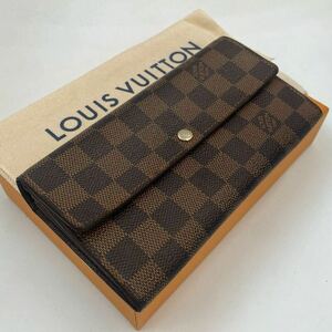 H826【外観極美品】LOUIS VUITTON ルイヴィトン ポルトフォイユサラ N61734 ダミエ 二つ折り長財布 カード入れ×10