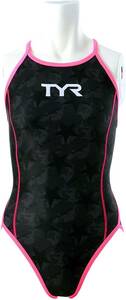 新品 ティア TYR レディース 耐塩素 スーパーフライバック 練習用 競泳水着 ワンピース水着 TYR FSTAR512 BKGN Sサイズ