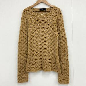 AD1989 tricot COMME des GARCONS コットン ニット 鍵網 トリココムデギャルソン カットソー セーター 80s VINTAGE archive 3020326