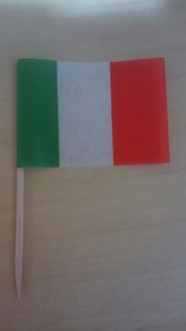 ランチ旗 イタリア 10本セット 国旗 WBC 野球 代表 業務用 家庭用 おもてなし サバゲー 国際大会 盛り上げ 伊 旗 雑貨 ユーロ ポイント消化
