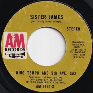 Nino Tempo And 5th Ave. Sax Sister James / Clair De Lune (In Jazz) A&M US AM-1461-S 205269 JAZZ ジャズ レコード 7インチ 45