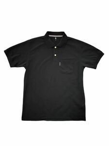 モンベル mont-bellポロシャツ 半袖 DRY ドライシャツ 胸ポケット ブラック Mサイズ ム54