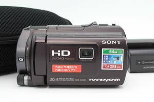 ＜＜専用ポーチ付き！！＞＞【良品】SONY ソニー ビデオカメラ HANDYCAM PJ630V 光学12倍 内蔵メモリ64GB ブラウン HDR-PJ630V #LE2024074