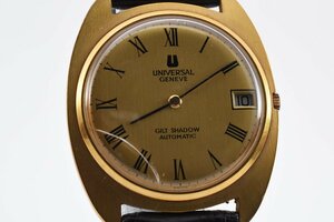 ユニバーサルジュネーブ デイト ゴールド 自動巻き メンズ 腕時計 UNIVERSAL GENEVE