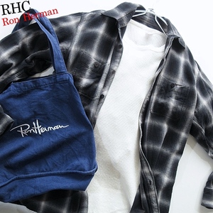【RHC / Ron Herman ロンハーマン】ワンランク上のサーフスタイルに◎ オンブレーチェック コットンシャツ Mサイズ!!